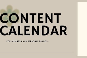 create a social media marketing content calendar