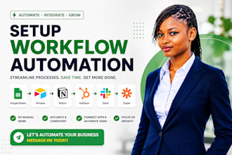 setup google sheets airtable notion hubspot slack zapier workflow automation
