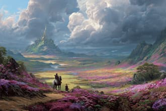 design stunning fantasy landscape