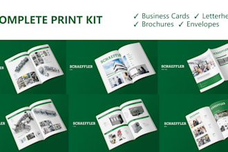design print ready brochure, company profile, catalog and flyer