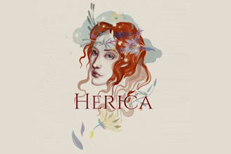 design dark chamber pop female music artist logo