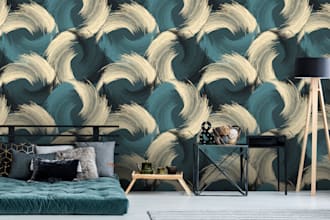 design luxury wallpaper, wall art and custom mural with mockups