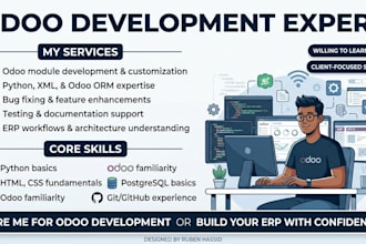 develop and customize odoo erp modules with python
