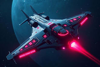 draw high quality spaceship concept