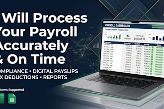 do payroll processing, salary calculation, and payslip creation
