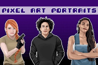create a custom pixel art portrait avatar