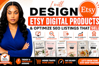 create etsy store design etsy digital products etsy shop seo listing creation
