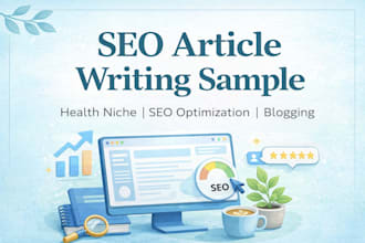 write SEO optimized blog posts