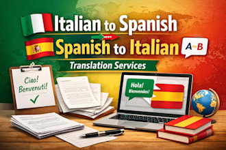 italian to spanish and spanish to italian translation
