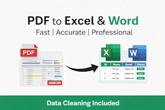 convert PDF to excel or word with high accuracy