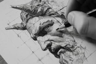 develop custom tattoo design, sketch