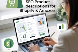 write SEO shopify and amazon product descriptions