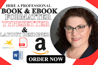 do book formatting, paperback formatting, book layout design for amazon KDP