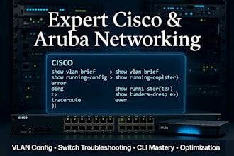 troubleshoot cisco and aruba network issues remotely