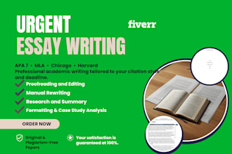 proofread and edit harvard, apa, chicago, and mla papers