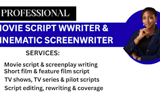write movie script writing screenplay film script screenwriting short film