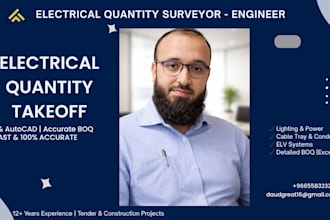 do an accurate electrical quantity takeoff using revit and autocad