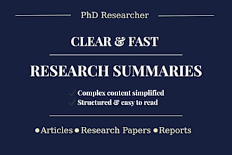 summarize your articles, papers, or reports clearly