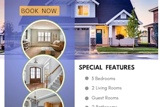 design professional luxury house and hotel social media templates