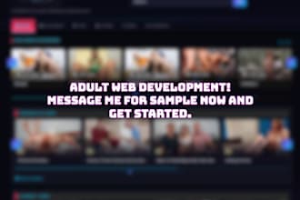 create an adult web streaming site automated