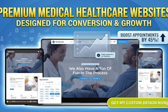 design a medical website and a healthcare website