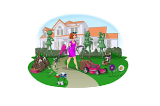 design awesome lawn diva logo