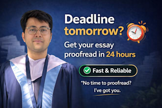 edit your essay or assignment for urgent deadlines