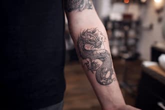 create a tattoo design of tattoo sleeve