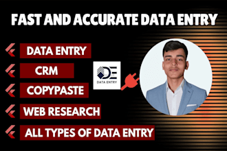 do accurate data entry, ,copy paste and web reasearch