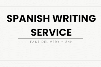 write simple and fast texts in spanish