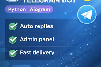 create a telegram bot using python and aiogram