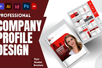 design professional company profile and business profile design