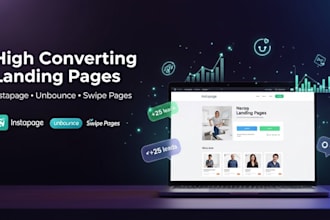 design high converting instapage, unbounce, or swipe pages landing pages