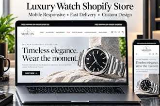 design a professional shopify dropshipping store