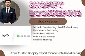 amazon, shopify, ebay bookkeeping and ecommerce accounting