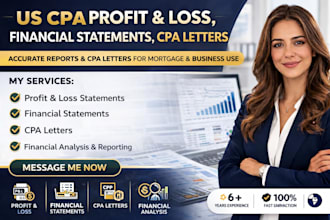 prepare CPA letter CPA comfort letter CPA mortgage letter, financial statements