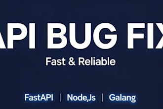 fix your API bug or backend issue fast
