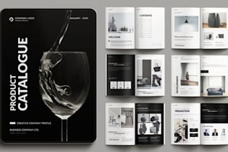 design editable ecommerce catalog magazine lookbook for wholesale products