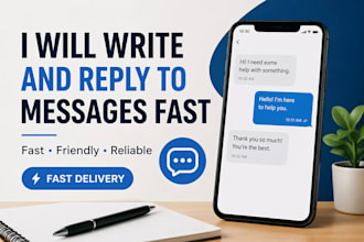 write and reply to messages in english