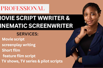 write movie script screenplay  screenwriting script writing scriptwriting video
