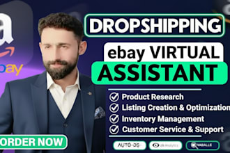 manage your ebay account as a virtual assistant, VA and top listing