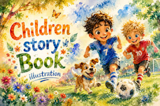 draw children story book illustration watercolor and picture book illustrator