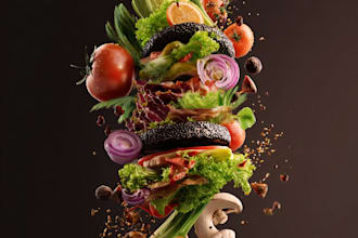 design a professional advertising food flyer or poster