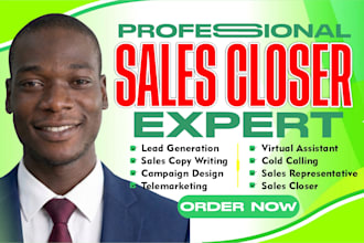 commission based sales closer high ticket sales representative b2b sales closer