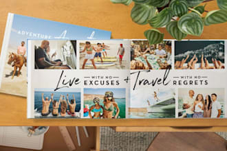 design an aesthetic, minimalist coffee table book with custom cover