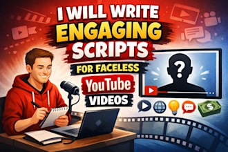 write engaging scripts for faceless youtube videos