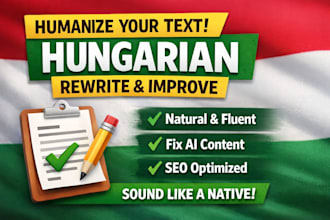 rewrite and humanize your hungarian text