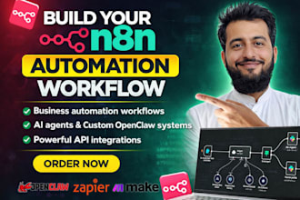 n8n automation workflows and ai agents for your business or openclaw agents
