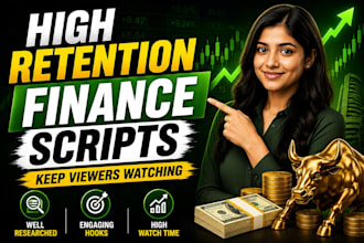 write high retention finance youtube scripts