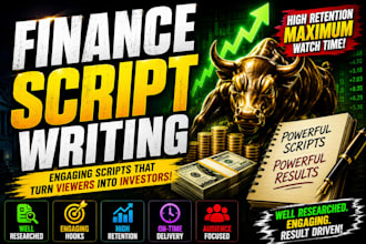 write high retention finance youtube scripts